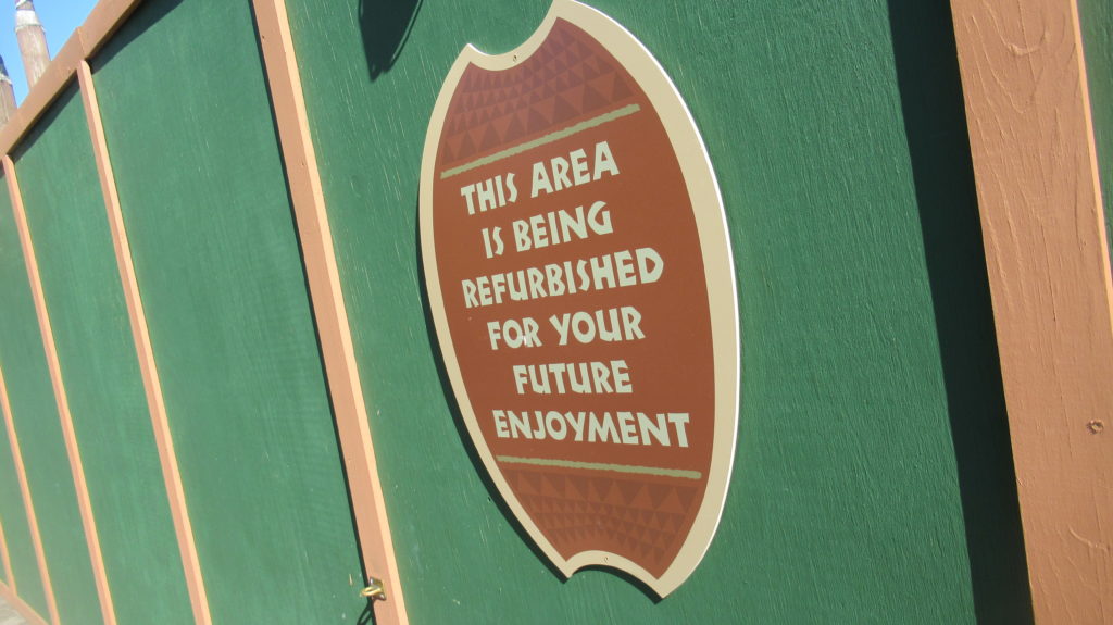 Refurbishment Sign