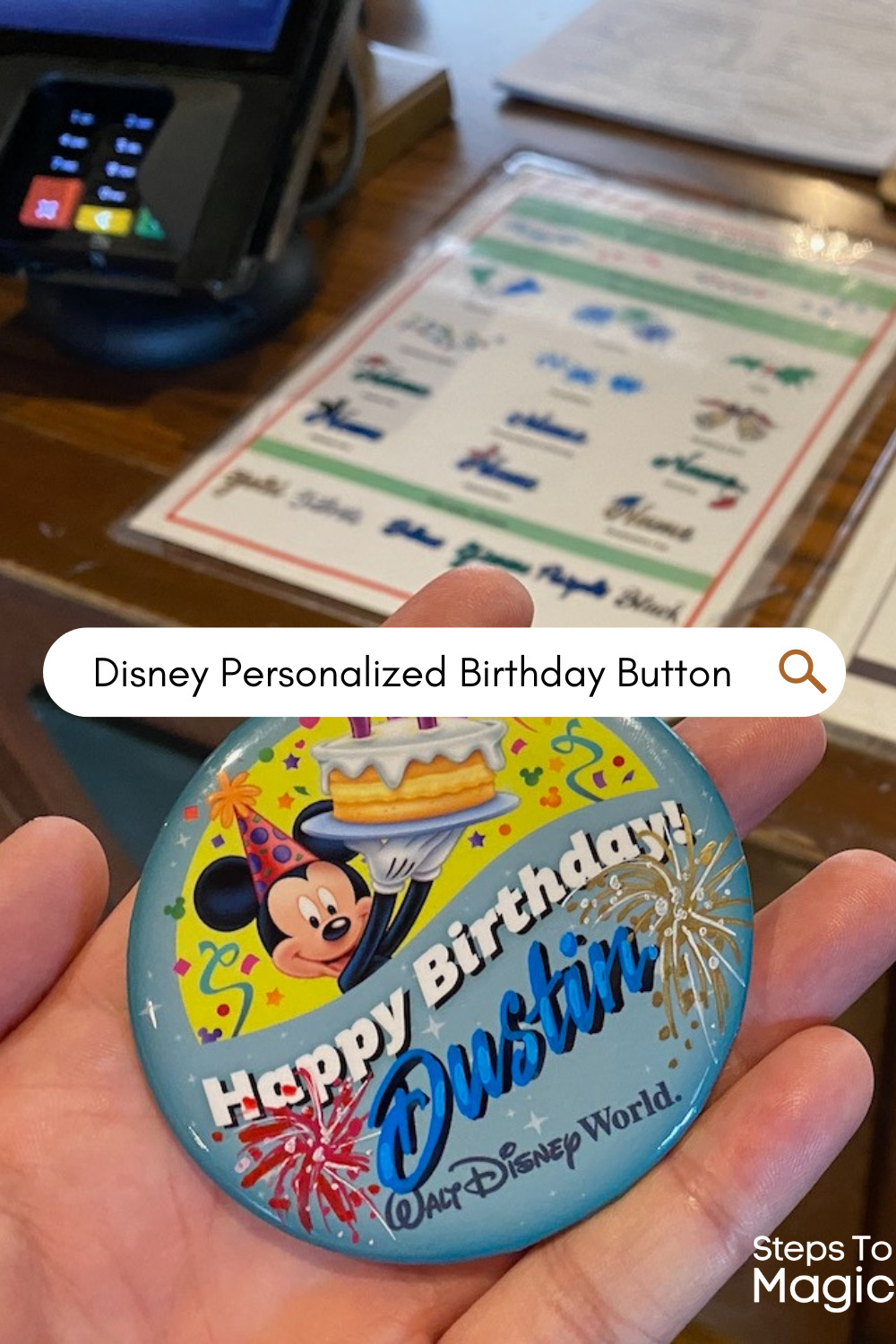 How to get a Personalized Birthday Button